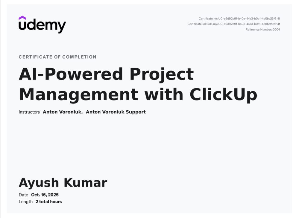 AI-Powered Project Management with ClickUp